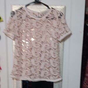 💜 3/$15💜LOFT Lace Blouse - Cream, Size XS💜